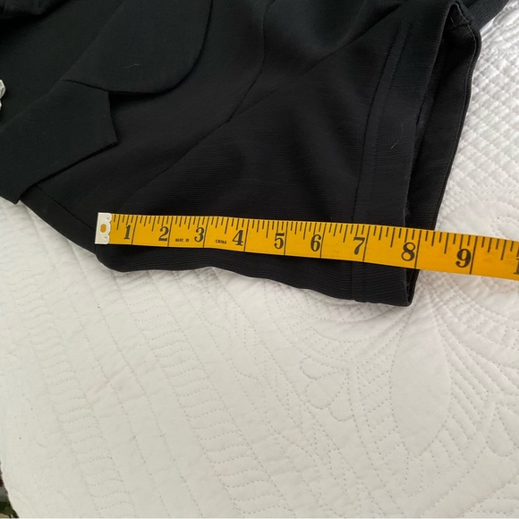 STUDIO ONE,  BLACK BLOUSE WITH WAIST BELT, SIZE: 16 - Picture 9 of 10